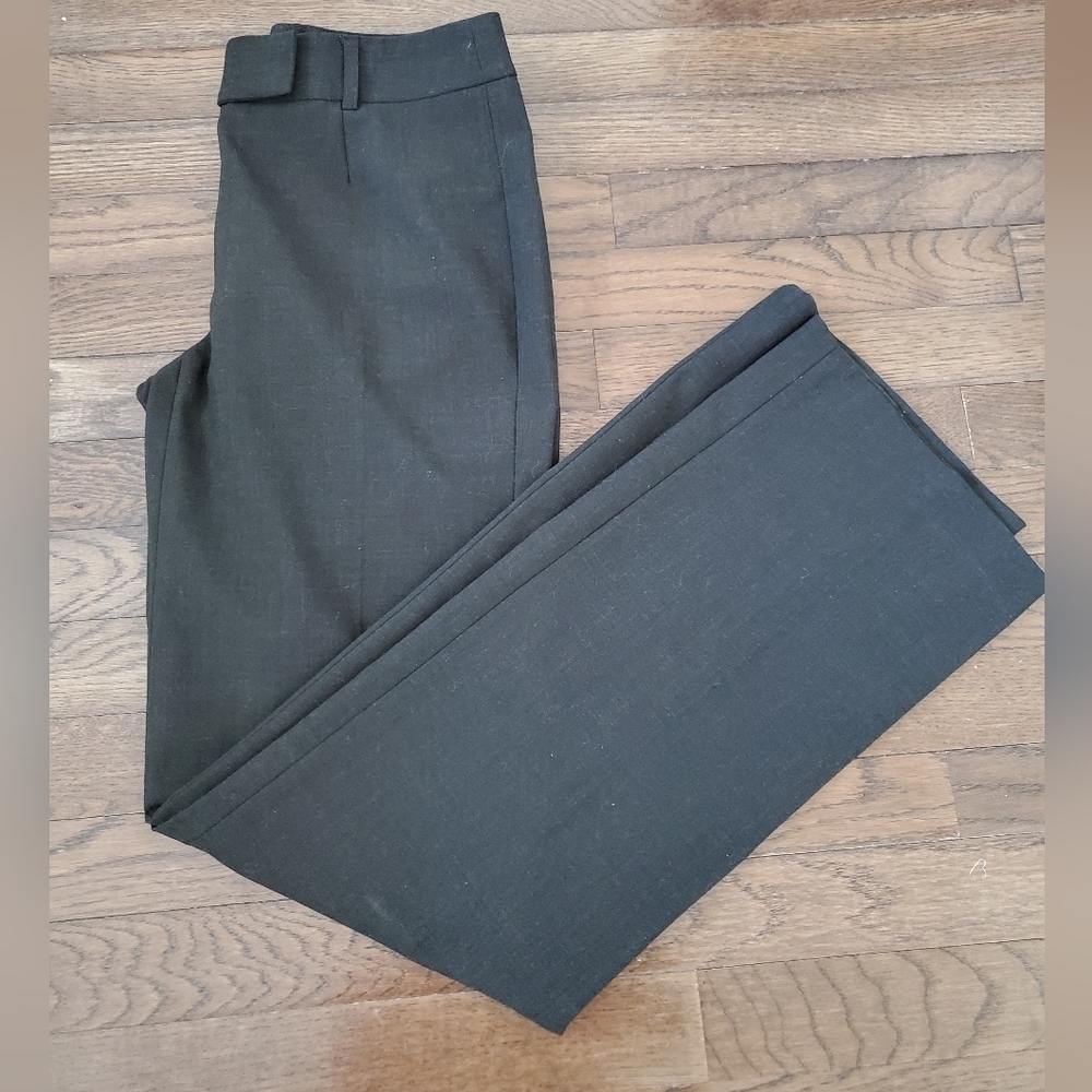 ALFANI brown dress pants wide straight leg trouser size 4